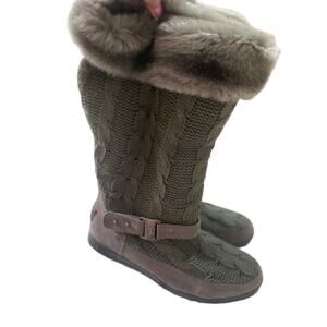 Baby Phat Cable Knit Faux Fur Winter Boots 9M